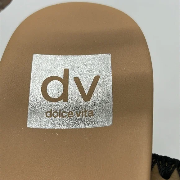 DV by Dolce Vita Esmaya Black Wedge Sandals – Women’s Size 8 – New in Box - Picture 11 of 12